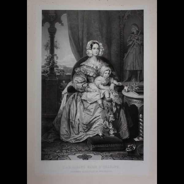 GREVEDON HENRI (1776-1860)  - SAR MADAME MARIE D ORLEANS, DUCHESSE ALEXANDRE DE WURTEMBERG