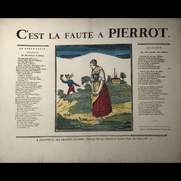 GARNIER ALLABRE JACQUES-PIERRE (1782-1834) - C'EST LA FAUTE À PIERROT