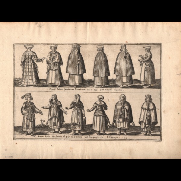 DE BRUYN ABRAHAM (1540?-1587) - DIVERS COSTUMES FEMININS DE L'EUROPE DE L'EST