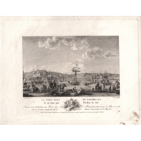 LE GOUAZ YVES-MARIE  (1742-1816) - LE PORT NEUF DE CHERBOURG