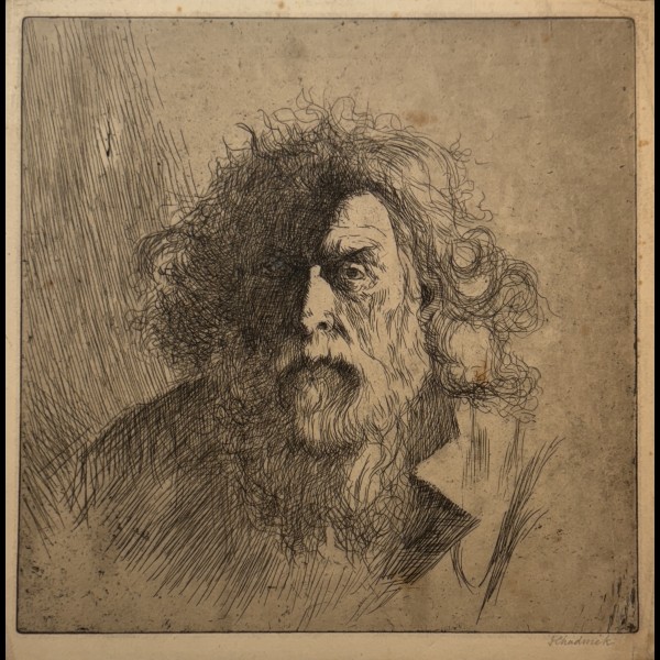 CHADWICK FRANCIS BROOKS (1850-1942) - AUTOPORTRAIT DE L'ARTISTE