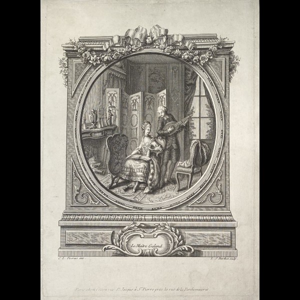 BERTHET LOUIS ( ACTIF CA.1775-1808 ) - LE MAITRE GALAND ( SIC )