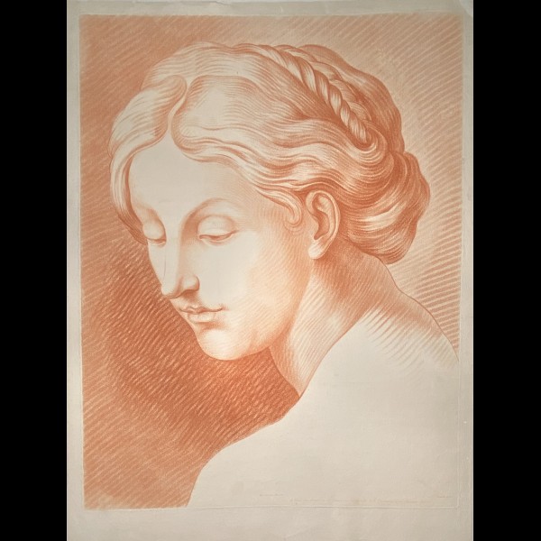BONNET LOUIS MARIN (1736 - 1793) - UNE TETE