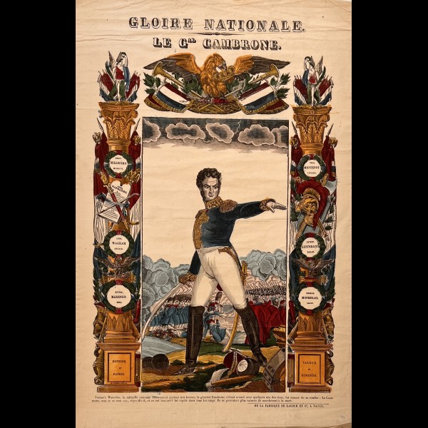 THIÉBAULT JEAN-BAPTISTE (1809-1838) - GLOIRE NATIONALE. LE GENERAL CAMBRONE ( SIC )