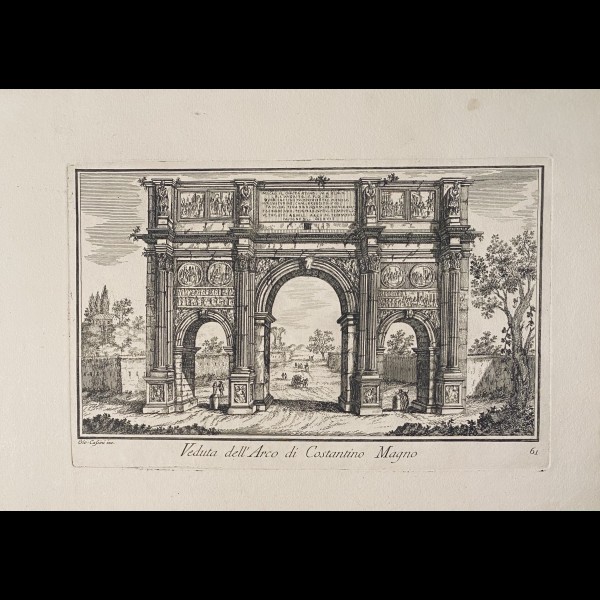 CASSINI  GIOVANNI MARIA (1745-CA.1824) - VEDUTA DELL' ARCO DI COSTANTINO MAGNO