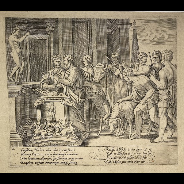DADDI BERNARDO (ca. 1512-1570) - LE PERE DE PSYCHE CONSULTANT L'ORACLE