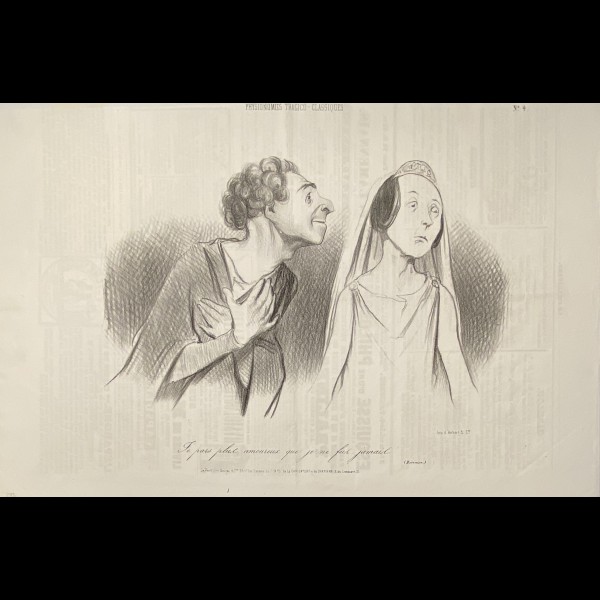 DAUMIER HONORÉ (1808-1879) - PHYSIONOMIES TRAGICO-CLASSIQUES