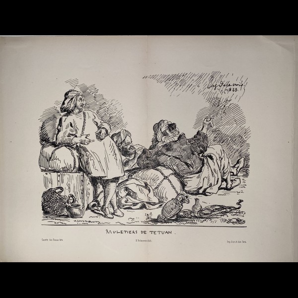 DELACROIX EUGÈNE (1798-1863) - MULETIERS DE TETUAN