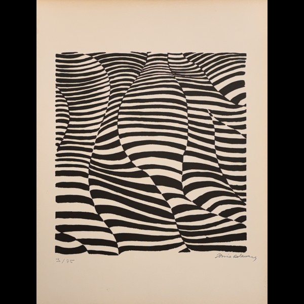 DELAUNAY-TERK SONIA ( 1885-1979 )  - NOIR ET BLANC