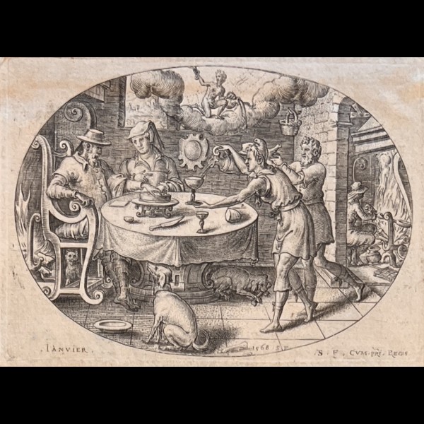 DELAUNE ETIENNE ( 1519-1583 ) - LES DOUZE MOIS DE L'ANNEE