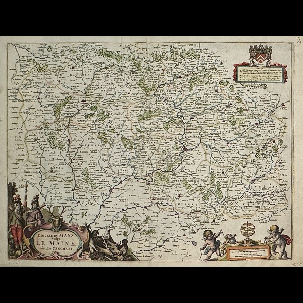 SANSON NICOLAS (1600 - 1667) - DIOCESE DU MANS VULGO LE MAINE