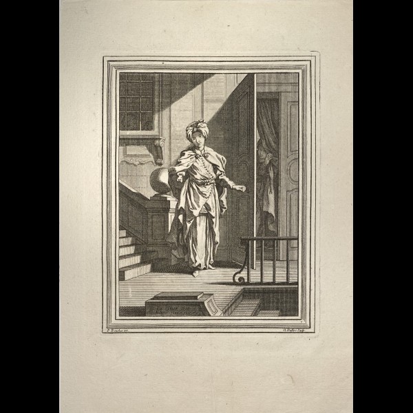 DUFLOS LE JEUNE CLAUDE (1700-1786 ) - LE CHEF DES EUNUQUES NOIRS