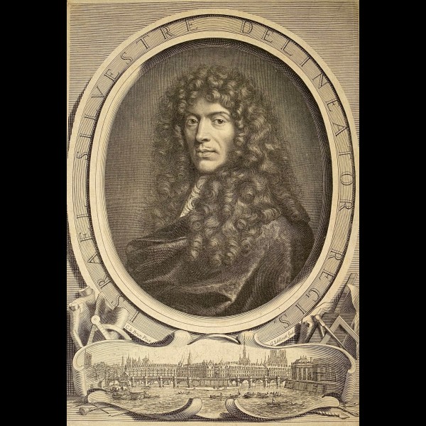 EDELINCK GERARD (1640 - 1707) - PORTRAIT D ISRAEL SILVESTRE