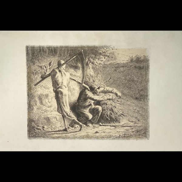 HEDOUIN EDMOND ( 1820-1889 ) - LA MORT ET LE BUCHERON