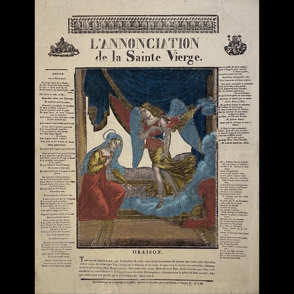 GARNIER ALLABRE JACQUES-PIERRE (1782-1834) - L'ANNONCIATION DE LA SAINTE VIERGE