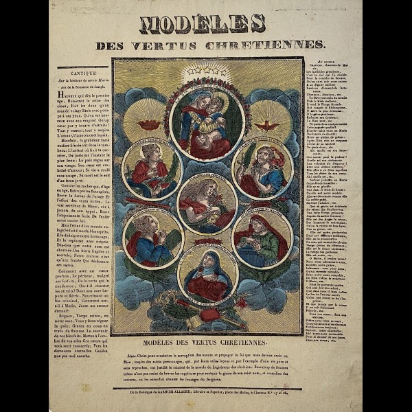 GARNIER ALLABRE JACQUES-PIERRE (1782-1834) - MODELES DES VERTUS CHRETIENNES