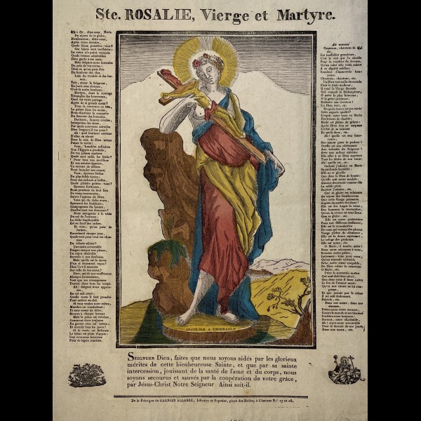 GARNIER ALLABRE JACQUES-PIERRE (1782-1834) - STE ROSALIE VIERGE ET MARTYRE