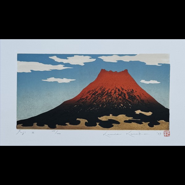 KANEKO KUNIO ( 1949 ) - FUJI ROUGE SUR CIEL BLEU KANEKO KUNIO ( 1949 ) - FUJI ROUGE SUR CIEL BLEU