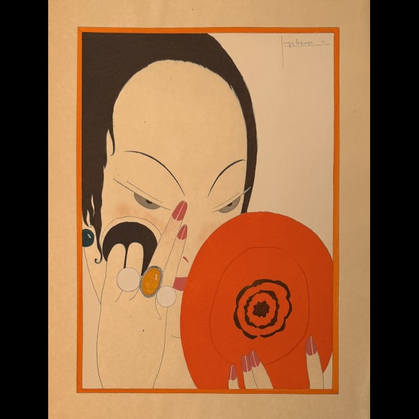 LEPAPE GEORGES (1887-1971) - LE MIROIR ROUGE