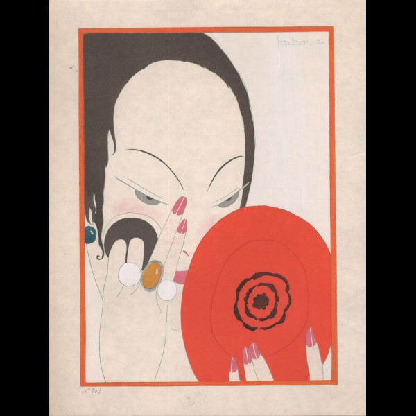 LEPAPE GEORGES (1887-1971) - LE MIROIR ROUGE