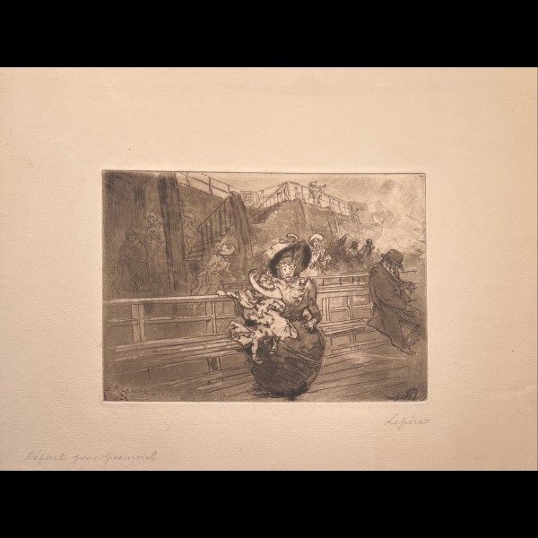 LEPERE LOUIS-AUGUSTE  (1849-1918) - DEPART POUR GREENWICH