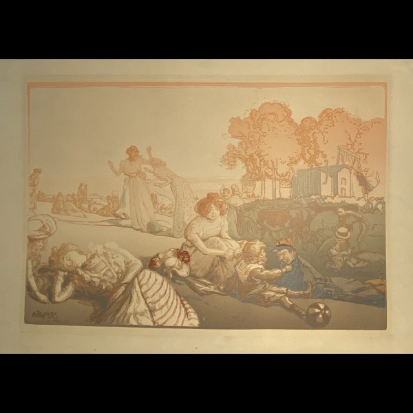 LEPERE LOUIS-AUGUSTE  (1849-1918) - BUCOLIQUE MODERNE
