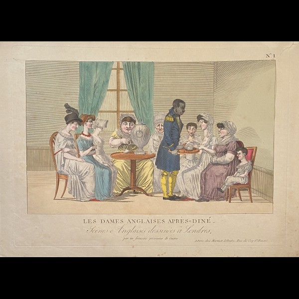 MARTINET AARON ( EDITEUR ACTIF  ENTRE 1796 ET 1824 ) - LES DAMES ANGLAISES APRES-DINE ( SIC )