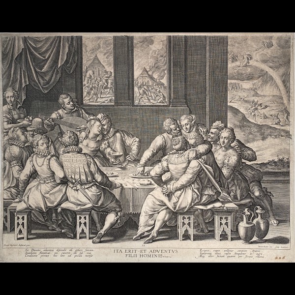SADELER JOHANNES ( 1550-1600 ) - L'HUMANITE EN ATTENTE DU JUGEMENT DERNIER