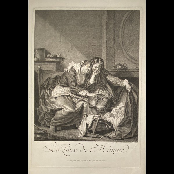 MOREAU JEAN-MICHEL ( 1741-1814 ) - LA PAIX DU MENAGE