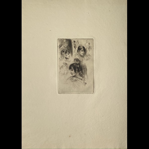 SOMM HENRY  ( SOMMIER HENRI-CLEMENT DIT ) (1844-1907) - PROFILS D'ESPAGNOLS