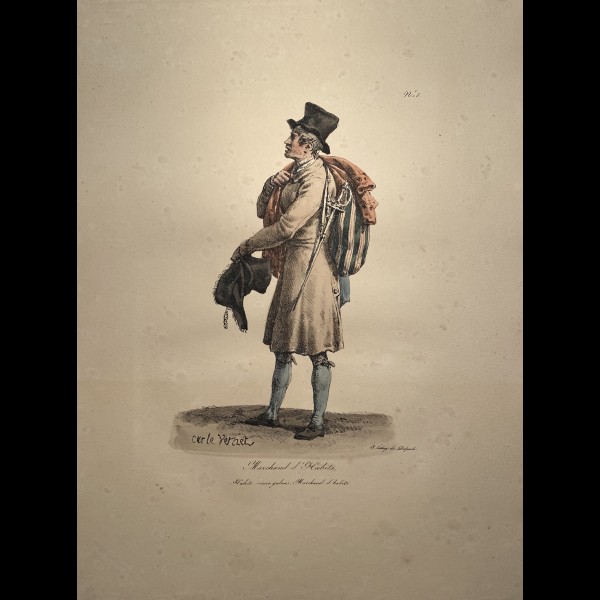 VERNET CARLE ( 1758-1836 ) - MARCHAND D'HABITS