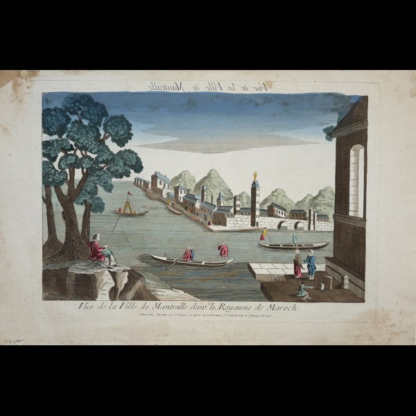 CHEREAU JACQUES EDITEUR ( 1688-1776 ) - VUE DE LA VILLE DE MANTRALLE DANS LE ROYAUME DE MAROCH ( SIC )