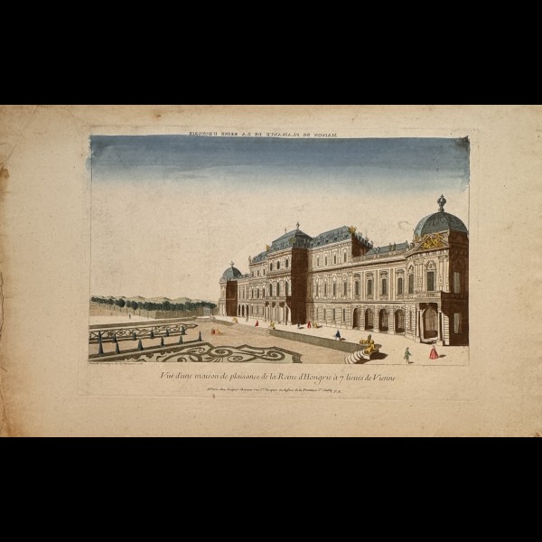 CHEREAU JACQUES EDITEUR ( 1688-1776 ) - VUE D'UNE MAISON DE PLAISANCE DE LA REINE DE HONGRIE A 7 LIEUES DE VIENNE