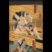 TRIPTYQUE , SCENE DU KABUKI AVEC DES ACTEURS TATOUES TRIPTYQUE , SCENE DU KABUKI AVEC DES ACTEURS TATOUES